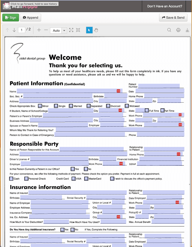 Compose button